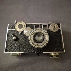 Classic Black and Silver Film Camera